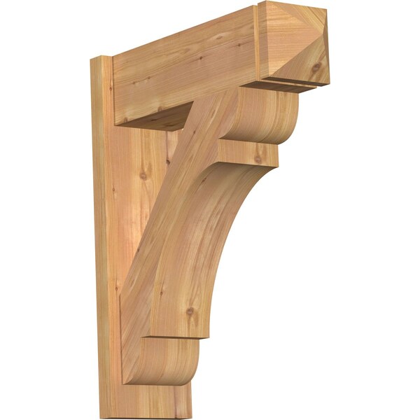 Ekena Millwork Olympic Smooth Arts and Crafts Outlooker, Western Red Cedar, 7 1/2"W x 24"D x 28"H OUT08X24X28OLY03SWR - main
